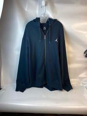 Jordan Brooklyn Fleece Men's Full-Zip Hoodie Black XXL